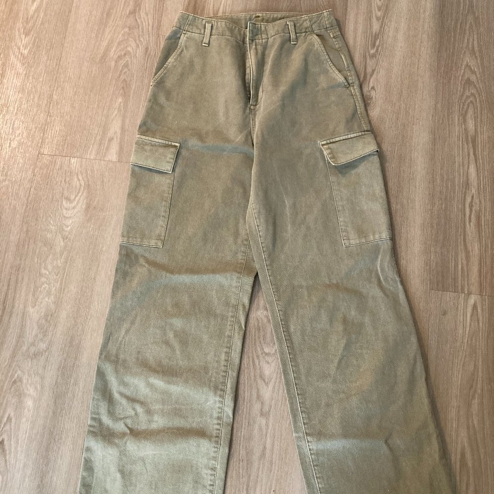 Gap Wide Leg Utility Pants in Tall Size Sage Green